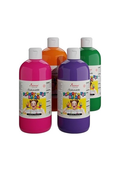 Ara Renkler Parmak Boyası 4'lü Set 4x500 Gr Diğer