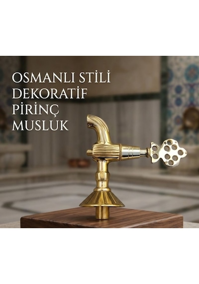 Osmanlı Musluğu - 1/2 Nostaljik , Osmanlı Stili Dekoratif Çeşme ,bahçe ,hamam ,banyo Musluğu
