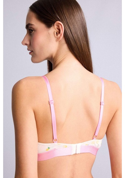 Defacto Meyve Desenli Kaplı Pedli Balenli Bra H4859ax26spwt16 Beyaz-wt16