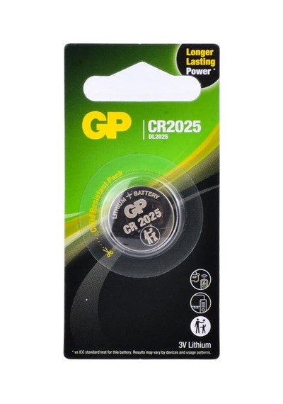 Gp Cr2025 - 3v Lithium - Lityum Düğme Pil - Tekli Blister