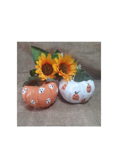 El Yapımı Halloween Balkabağı Seti,dekoratif Halloween Balkabağı 2'li Set.