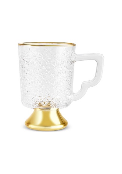 Karaca Milas Kareli Mug 300 Ml Gold