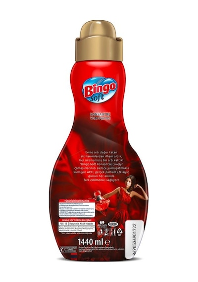 Bingo Soft Konsantre Çamaşır Yumuşatıcısı Lovely 4 x 1440 ML