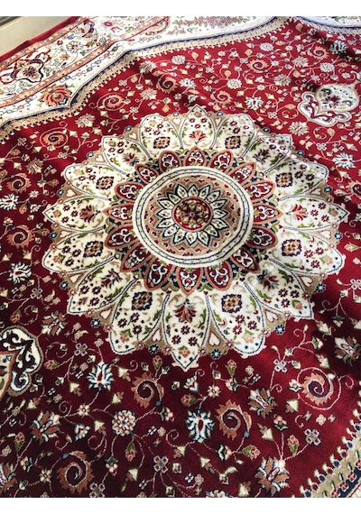 Asaryün Halı Ipek H4158 Bordo İpeksi Geleneksel Renkli Göbekli Klasik Desen Salon Halısı Modern Bordo-kırmızı Asaryün Halı Ipek H4158 Bordo İpeksi Geleneksel Renkli Göbekli Klasik Desen Salon Halısı Modern Bordo-kırmızı