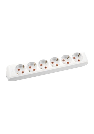 Viko Multi-let 6'lı Topraklı Çocuk Korumalı Klemensli Anahtarlı Priz Beyaz