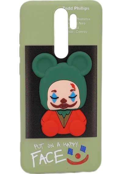 Nettech Xiaomi Redmi Note 8 Pro Uyumlu Three D Case Seri Arka Koruma Kılıf - Yeşil Yeşil