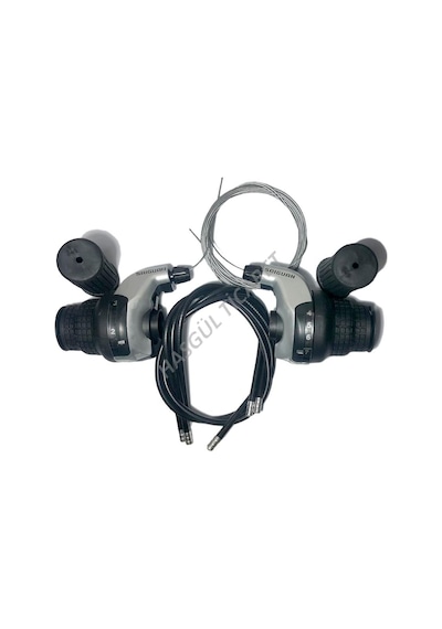 Hsgl Bisiklet Koldan Vites Kolu Göstergeli Tx-43 Shimano Mod Beyaz - Mavi