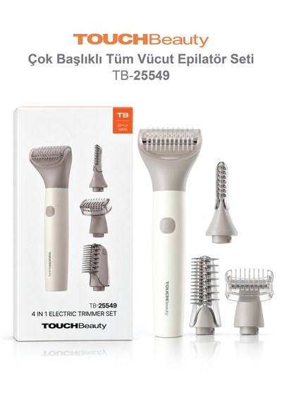 Touchbeauty Tb25549 Çok Başlıklı Kablosuz, Bikini Ve Özel Bölge Tüy Kısaltma Cihazı