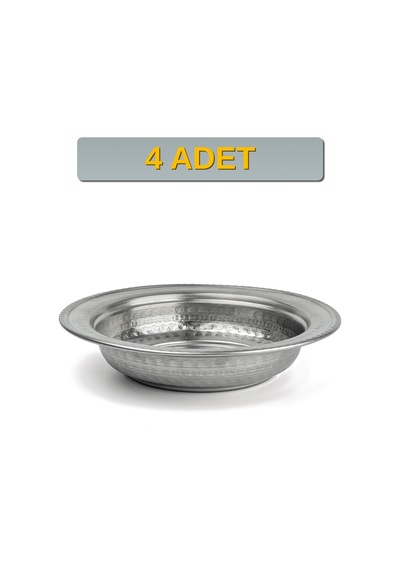 Binbir Trend 17 Cm Yanaklı Krom Çelik Yemek Ve Beyran Kasesi 420 Ml Lokanta Tipi Sulu Yemek Kasesi -kase1714 4 Adet