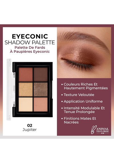 Cosmetics Eyeconic Eyeshadow Palette Mat Ve Işıltılı Toz Göz Far Paleti - 02 Jupiter