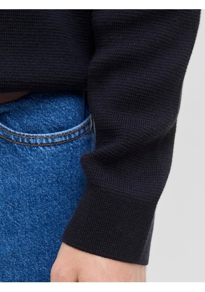 Jack & Jones Jprmılano Stıtch Knıt Zıp Polo Sn Night Sky Çok Renkli