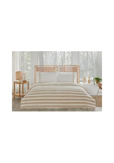 Nish Line Çift Kişilik Pike Takımı 200x220 Cm Bej