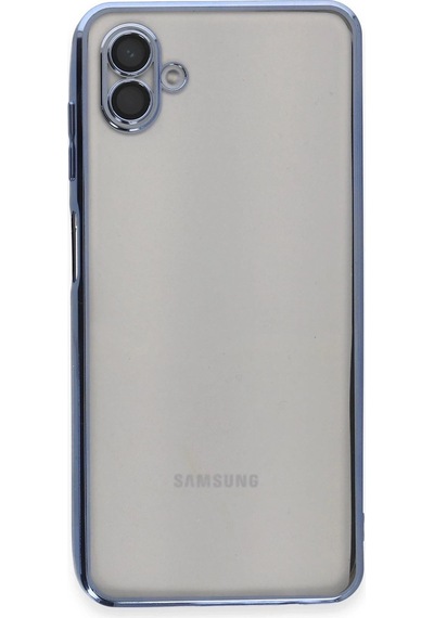 Mey İthalat Samsung Galaxy A04 Kılıf Lensli Silikon - Açık Mavi