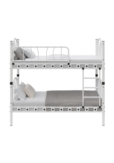 Missidea Bella Vintage Esintili Lüks Metal Ranza Beyaz 90x190 Cm 90 x 190