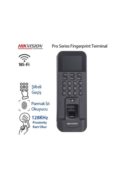 Hıkvısıon Ds-k1t804aef Wı-fı - Proxımıty Kart + Şifre + Parmak İzi Geçiş Kontrol Terminali
