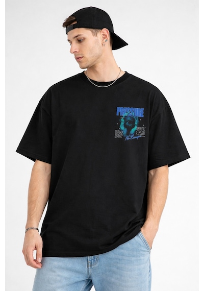 Yolo Street Unisex Oversize Siyah Tişört Pressure / No Escape Baskılı, 250 Gsm %100 Pamuk, Arka Baskı Siyah Yolo Street Unisex Oversize Siyah Tişört Pressure / No Escape Baskılı, 250 Gsm %100 Pamuk, Arka Baskı Siyah