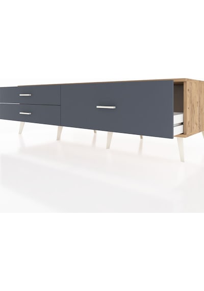 Kronos Tv Ünitesi 3 Çekmeceli 176x59x51 Çam-çam/antrasit Atlas Çam/antrasıt Kronos Tv Ünitesi 3 Çekmeceli 176x59x51 Çam-çam/antrasit Atlas Çam/antrasıt