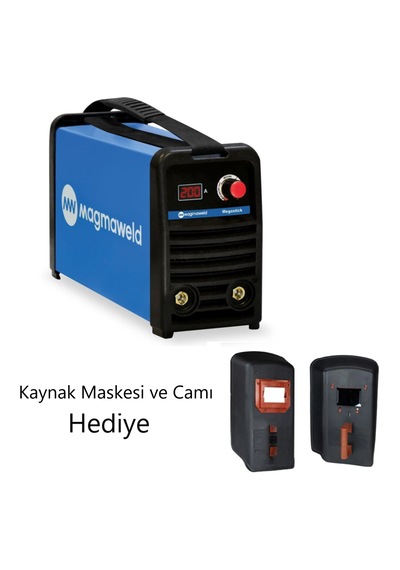 Magmaweld Megastick 200 Amper Kaynak Makinesi + Maske Hediyeli