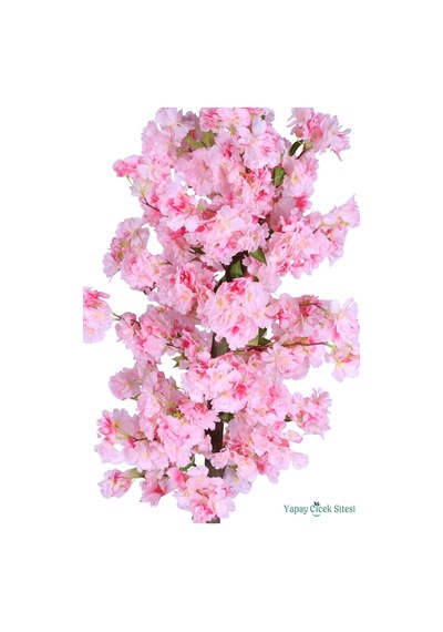 Yapay Çiçek Sitesi Yapay Premium Bahar Dalı Ağacı 125 Cm Pembe Pembe