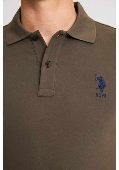 U.s. Polo Assn. Erkek Koyu Haki Tişört Basic 50326920-vr111
