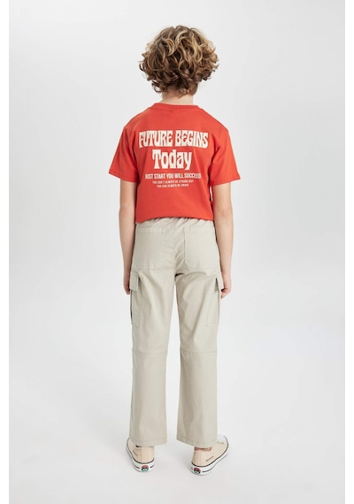 DeFacto Erkek Çocuk Kargo Cepli Düz Paça Gabardin Pantolon B5924A824SPBG732 DeFacto Erkek Çocuk Kargo Cepli Düz Paça Gabardin Pantolon B5924A824SPBG732