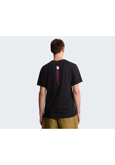 The North Face M Vertical Regular Erkek Outdoor Tişörtü Nf0a8gv1jk31 Siyah