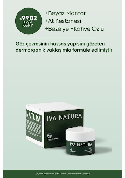 Iva Natura Göz Çevresi Bakım Kremi Organik Sertifikalı 15 ML