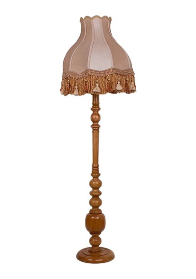 Vizon Kadife Klasik Lambader Kumaş Kaplama Ahşap Ayak Vintage