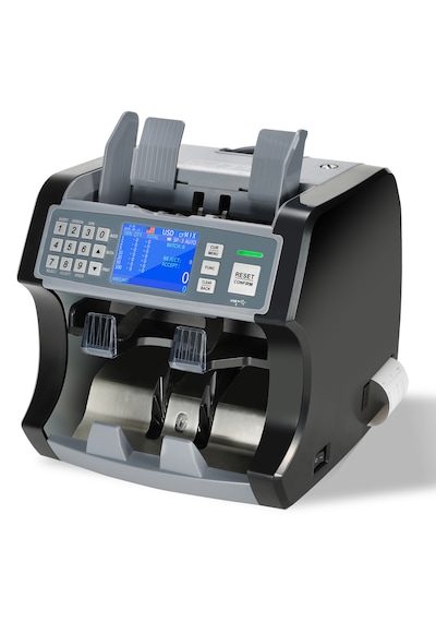 Baove Gb9200 Pro Mix Çift Katlı Karışık Para Sayma Makinesi - 20 Ülke Parası - Yazıcılı - Çift Ekranlı