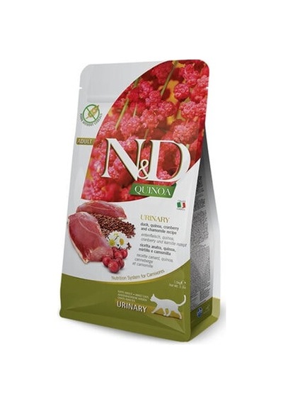 N&D Quınoa Ördek Kinoa Kızılcık Ve Papatyalı Yetişkin Kedi Maması 1500 G