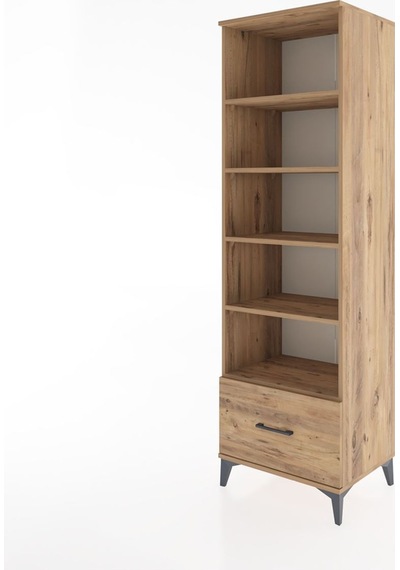 Hyperion Dolap 5 Raflı Tek Çekmeceli 60x44x195 Çam-çam Atlas Çam