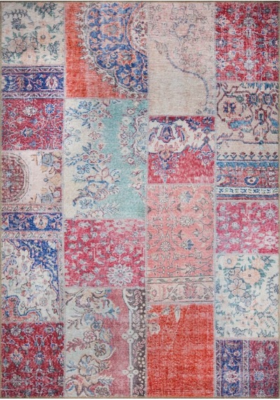 Jazz Patchwork Desenli Dokuma Taban Dekoratif Rustik Halı (Al 82)