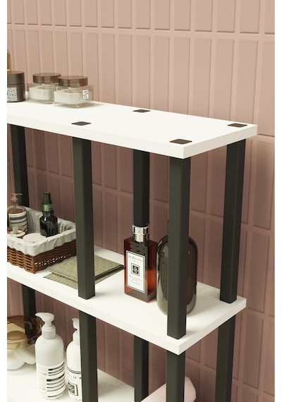 Ravina 4 Katlı Banyo Düzenleyici Çok Raflı Banyo Organizeri Çok Amaçlı Banyo Düzenleyici Beyaz