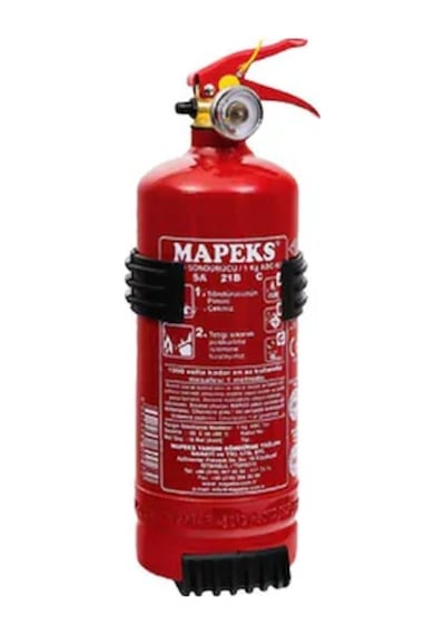 Mapeks Sabitleme Aparatlı Skt:10.2027 Araç Yangın Tüpü 1 KG