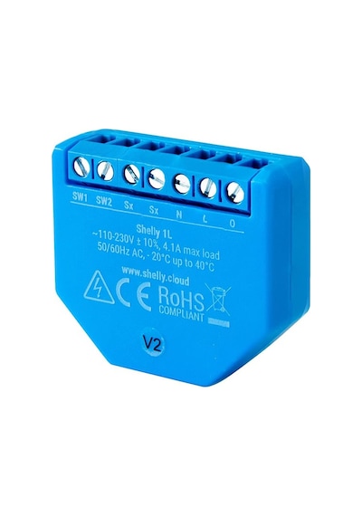 Shelly 1 L Single Wire - Anahtar Röle Kablosuz Wifi Ev Otomasyonu