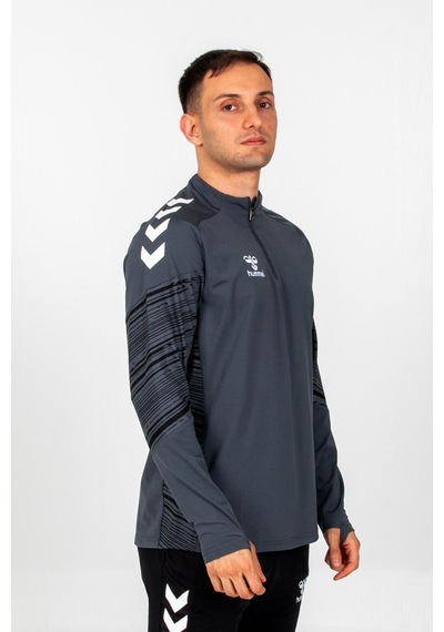 Hummel Line Antrenman Eşofman Üstü Antrasit Gri