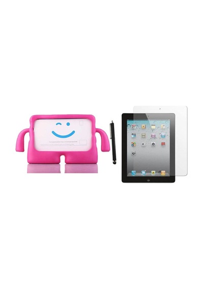 Ipad 3.nesil A1416 A1430 A1403 Uyumlu Kılıf Karakter Ibuy Silikon Kılıf + Ekran Koruyucu Arka Kapak