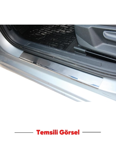 Volkswagen Golf 7 Krom Kapı Eşiği 4 Prç 2013 2019 Arası Paslanm