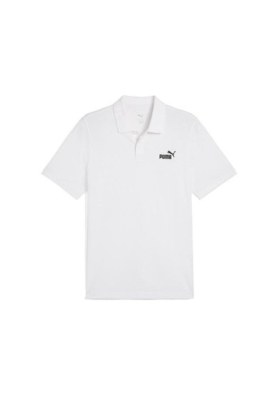 Puma Essentials No 1 Logo Pique Erkek Beyaz Polo Yaka Tişört