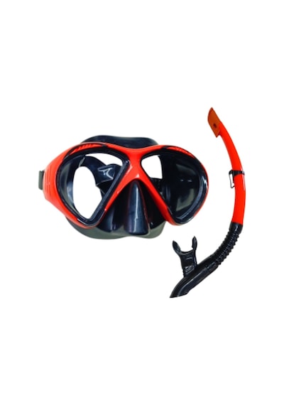 Dalış Maskesi Ve Snorkel Yetişkin - 51711-kırmızı - 1 Adet Çok Renkli