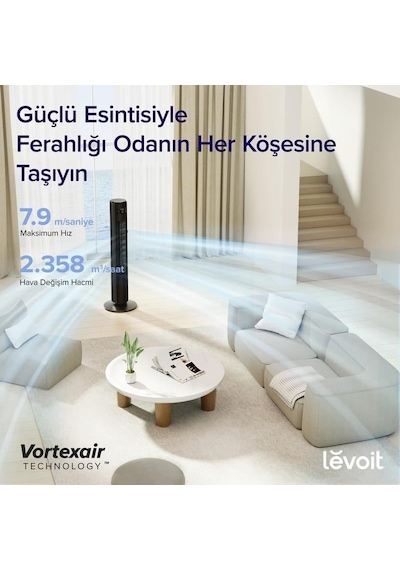 Levoit TempSense 42 DC Tower Fan Kule Tipi Vantilatör