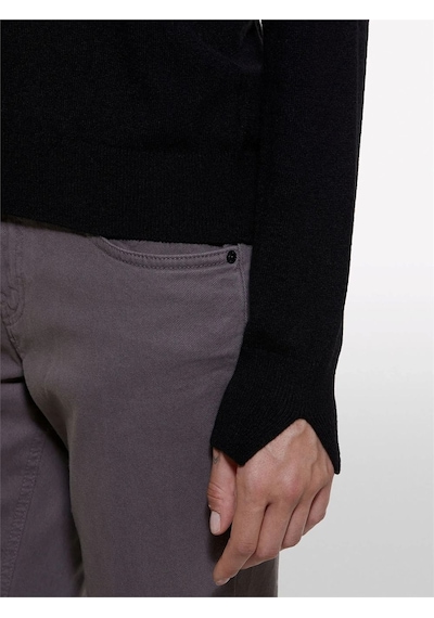 Sisley Kaşmir Karışımlı Regular Fit Kazak Kadın Siyah Kazak - 325a102hm100f