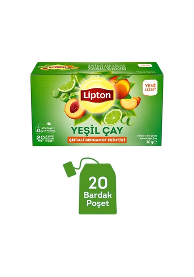 Lipton Şeftali Ve Bergamot Aromalı Yeşil Çay 20li