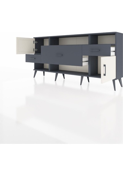 Arges Konsol 3 Raflı 3 Çekmeceli 2 Kapaklı 176x30x83 Antrasit-aytaşı/antrasit Aytaşı/antrasit Arges Konsol 3 Raflı 3 Çekmeceli 2 Kapaklı 176x30x83 Antrasit-aytaşı/antrasit Aytaşı/antrasit