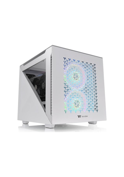 Thermaltake Divider 200 TG CA-1V1-00S6WN-01 Micro Atx Oyuncu Bilgisayar Kasası Beyaz