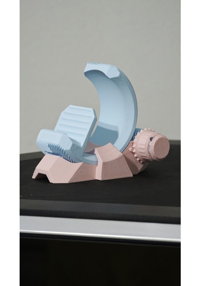Morfem3d Mavi -pembe Ayarlanabilir Cep Telefonu Standı Masaüstü Telefon Tutucu Mavi - Pembe