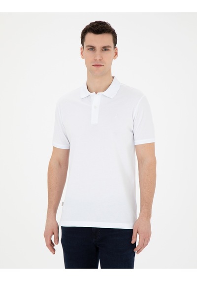 Pierre Cardin Erkek Beyaz Tişört Basic 50280754-Vr013 Beyaz