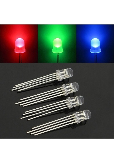 20 Adet 5mm 4 Pin Rgb Led Flash Kırmızı Yeşil Mavi Arduino