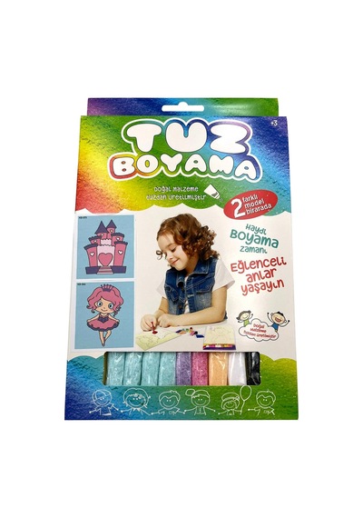 Artikel Jenerik Kutulu Tuz Boyama Seti - 7 Adet Tarı +3