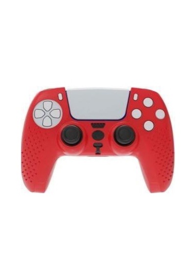 Kırmızı Playstation 5 Ps5 Kol Kılıfı Dualshock 5 Kabartmalı Kılıf